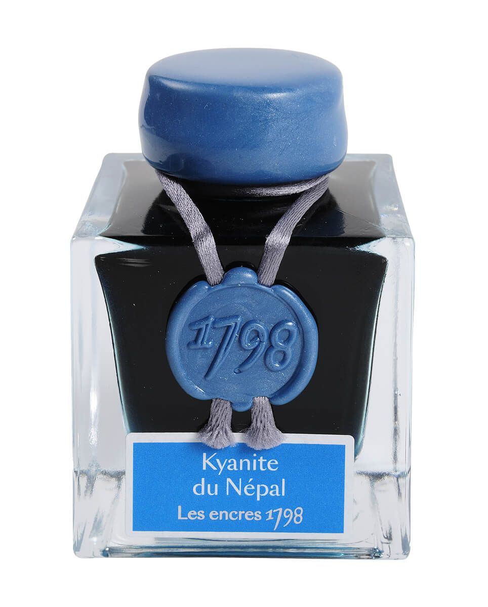 J. Herbin 1798 Fountain Pen Ink - "Kyanite du Népal" (Kyantie of Nepal) Ink - 50 ml. Bottle