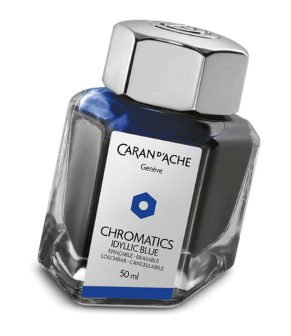 CARAN D'ACHE CHROMATICS INK BOTTLE - Idyllic Blue - 50 ML