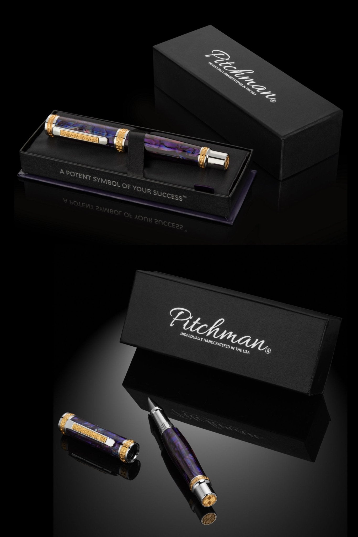 Closer Purple Abalone Shell Fountain Pen