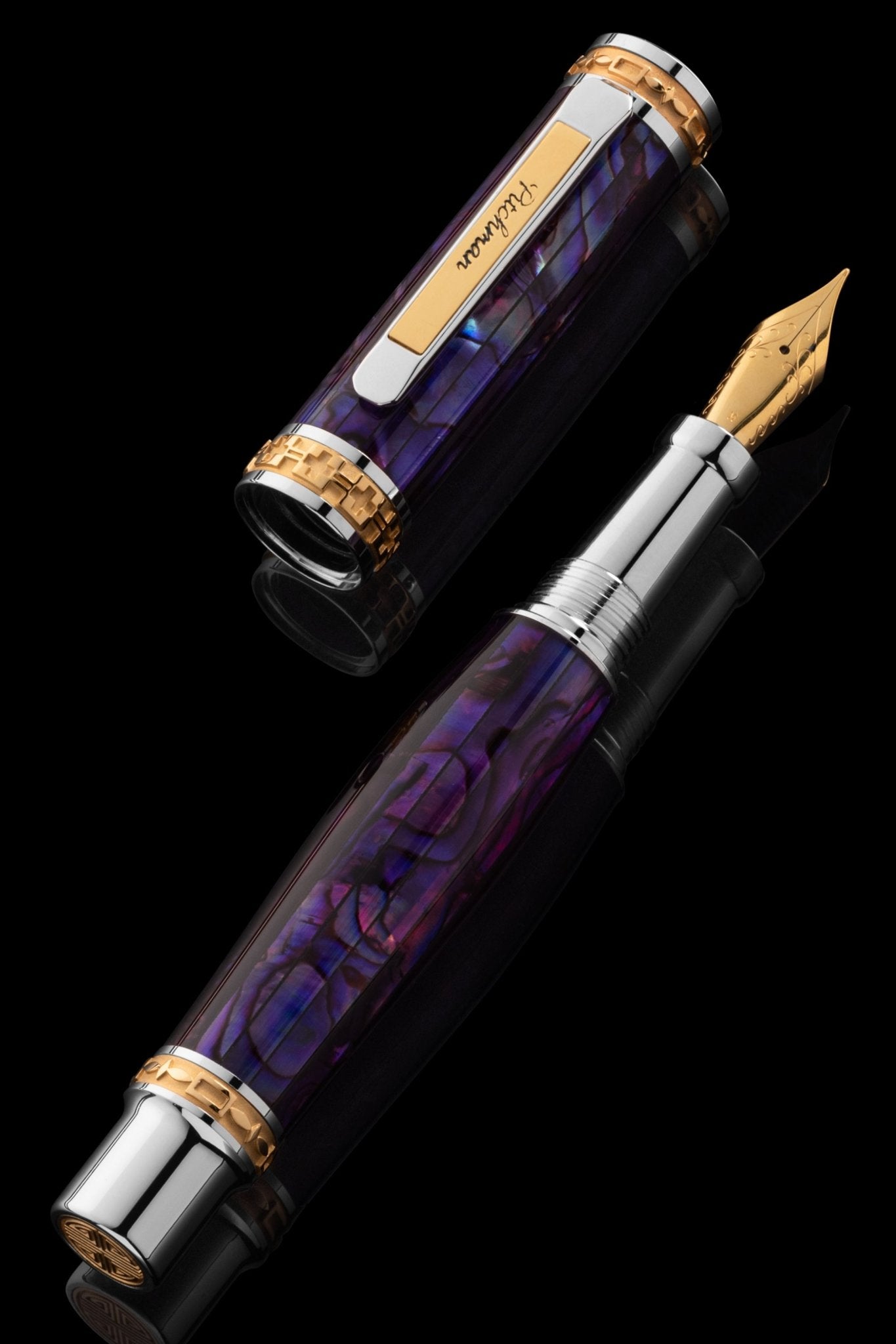 Closer Purple Abalone Shell Fountain Pen