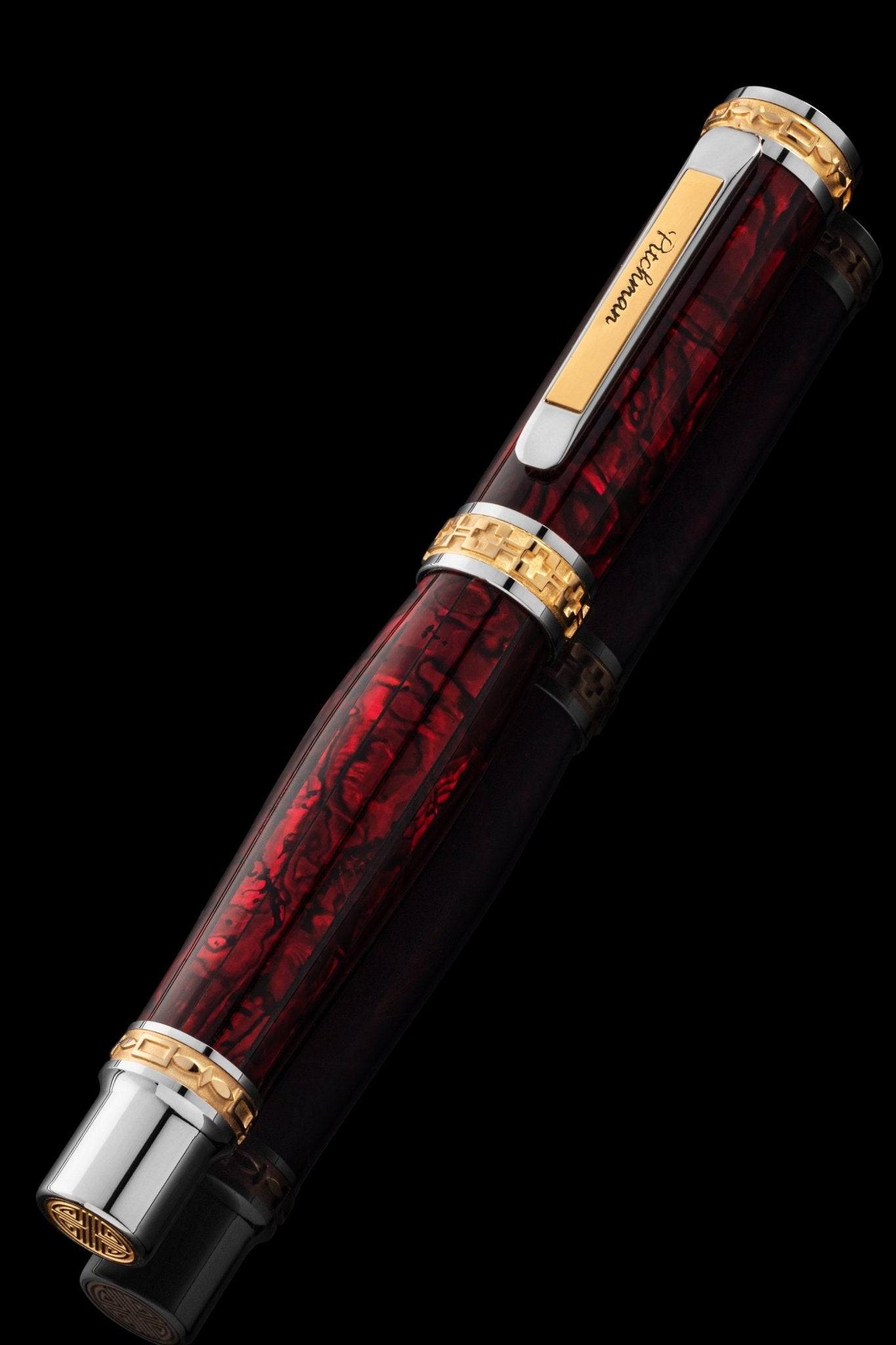 Closer Red Abalone Shell Fountain Pen