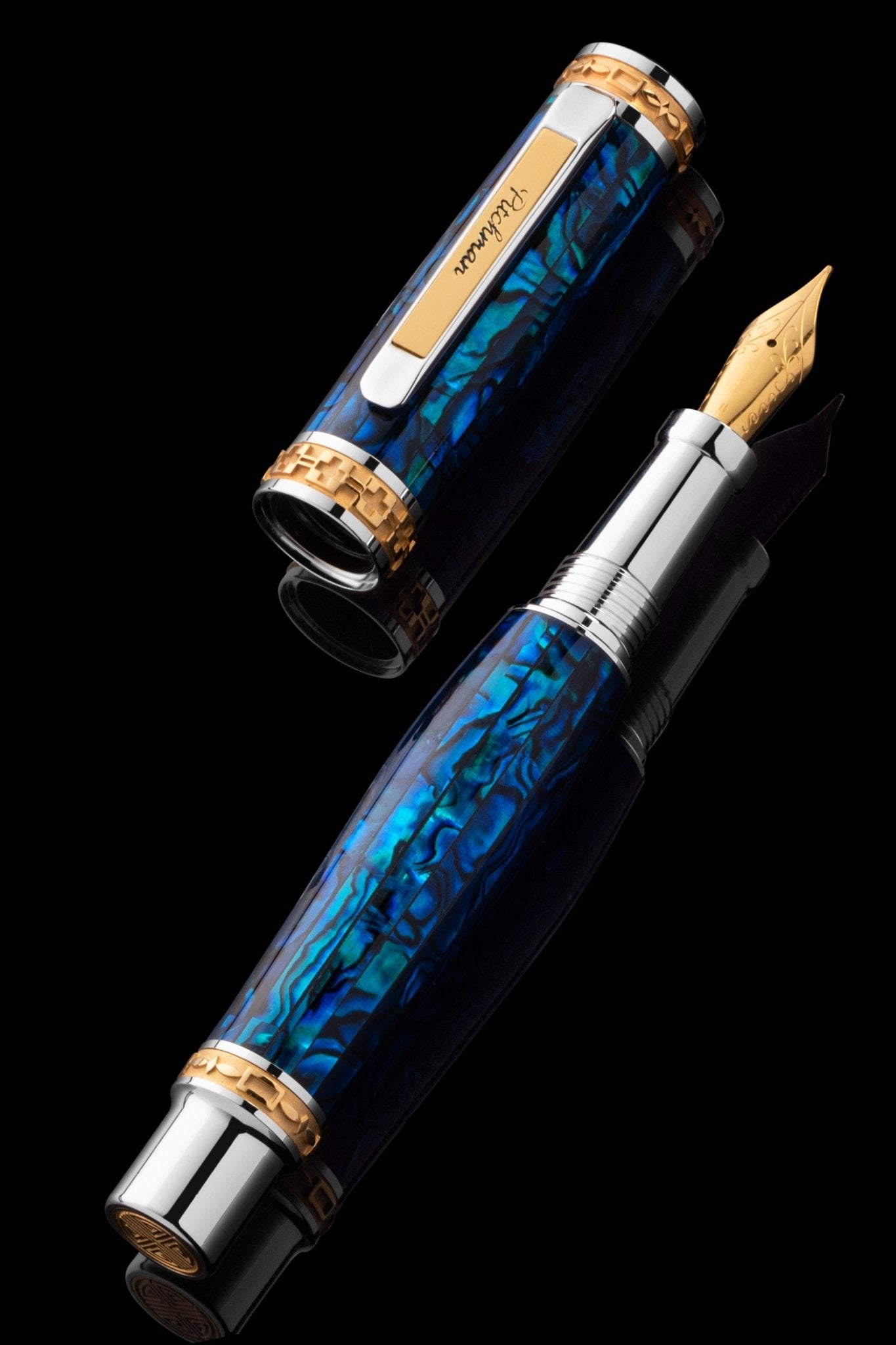 Pitchman Closer Sapphire Fountain Pen - Unique Fountain Pen