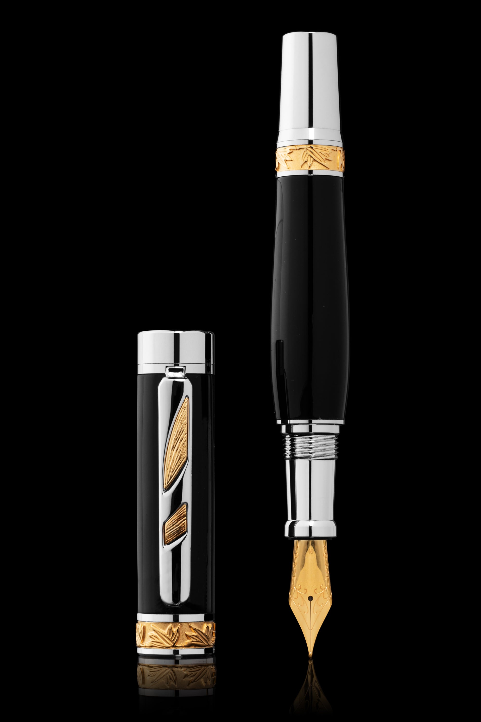 Men's Pen | Pitchman Rainmaker Black Fountain Pen 