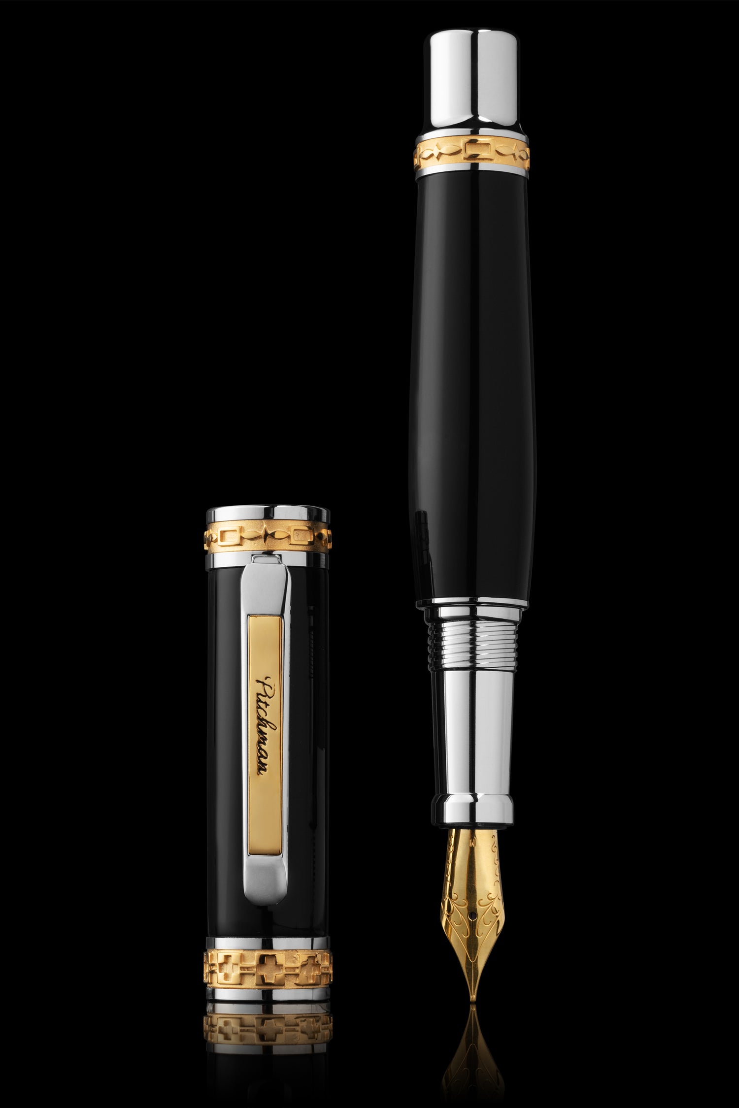 Pitchman Closer Black Fountain Pen - Luxury Pen, Corporate Gift Pen