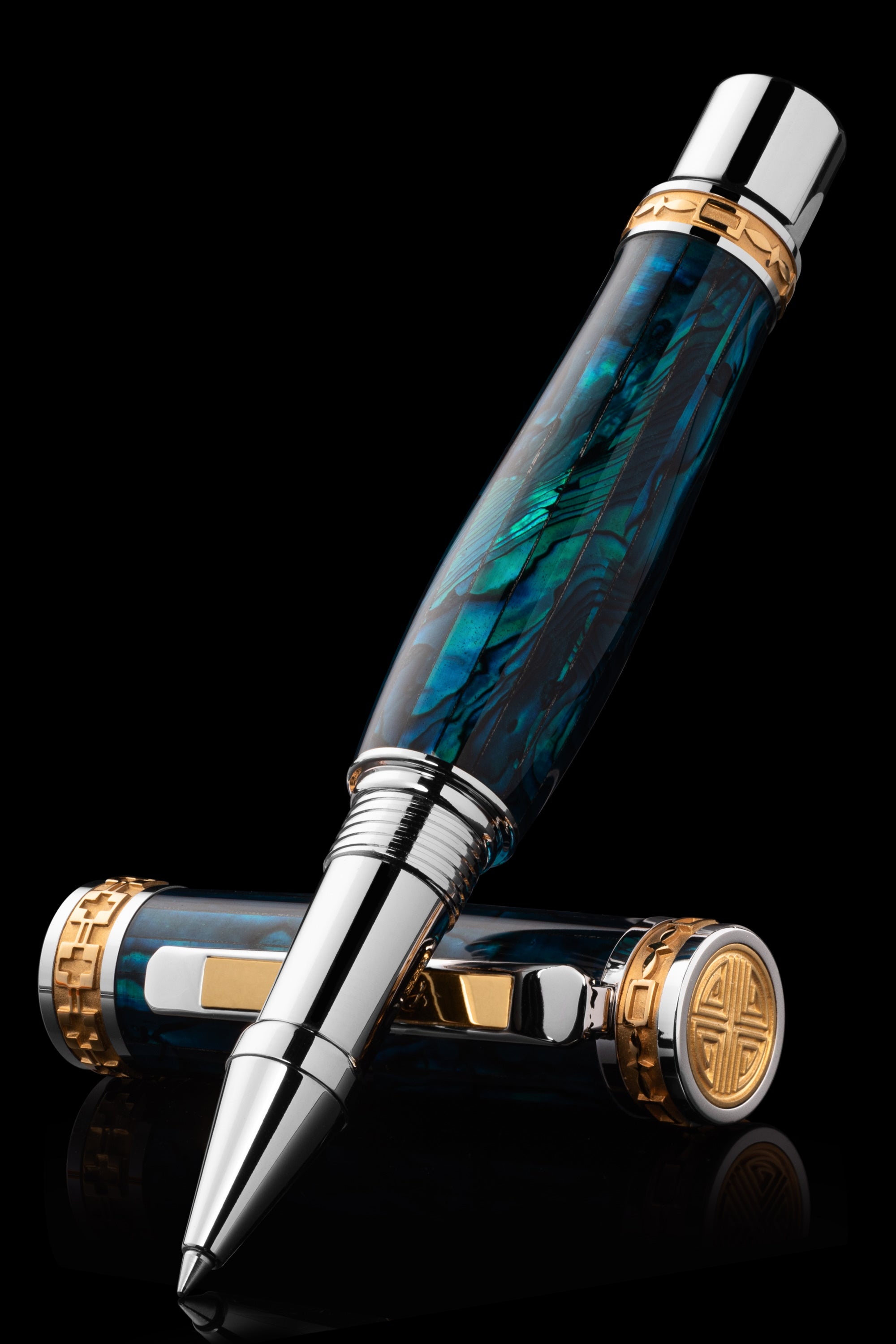 Pitchman Closer Teal Rollerball Pen - An Executive Men's Pen