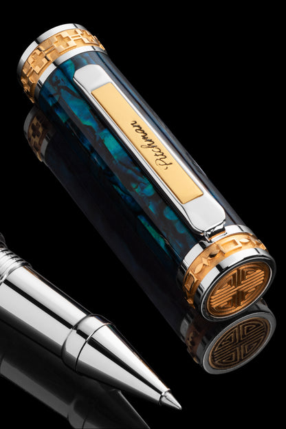 Pitchman Closer Teal Rollerball Pen - Fancy Executive Pen