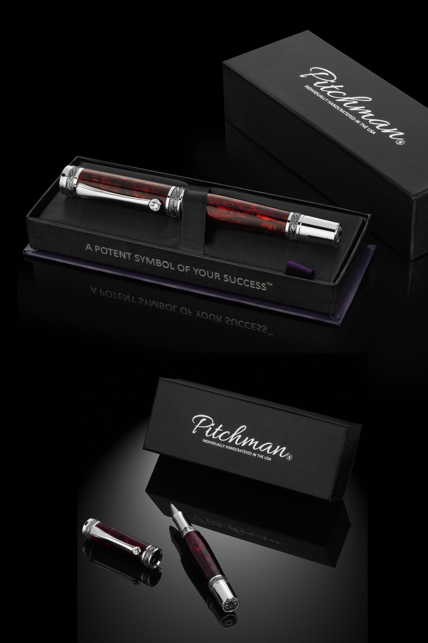 Tycoon Lustrous Red Fountain Pen