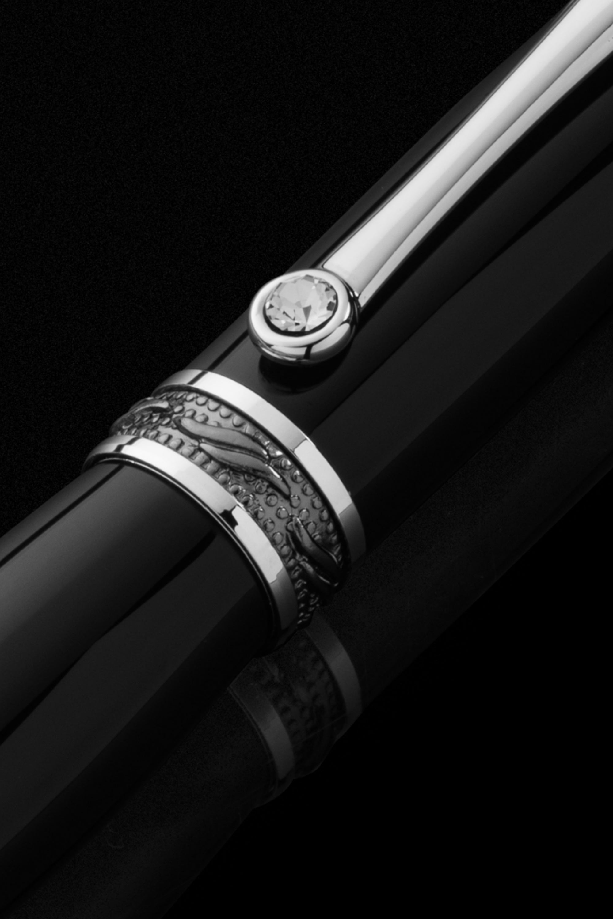 Tycoon Lustrous Black Rollerball Pen