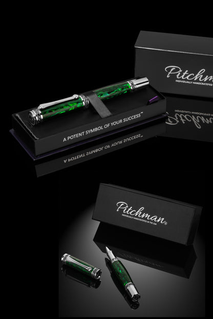 Tycoon Lustrous Emerald Fountain Pen