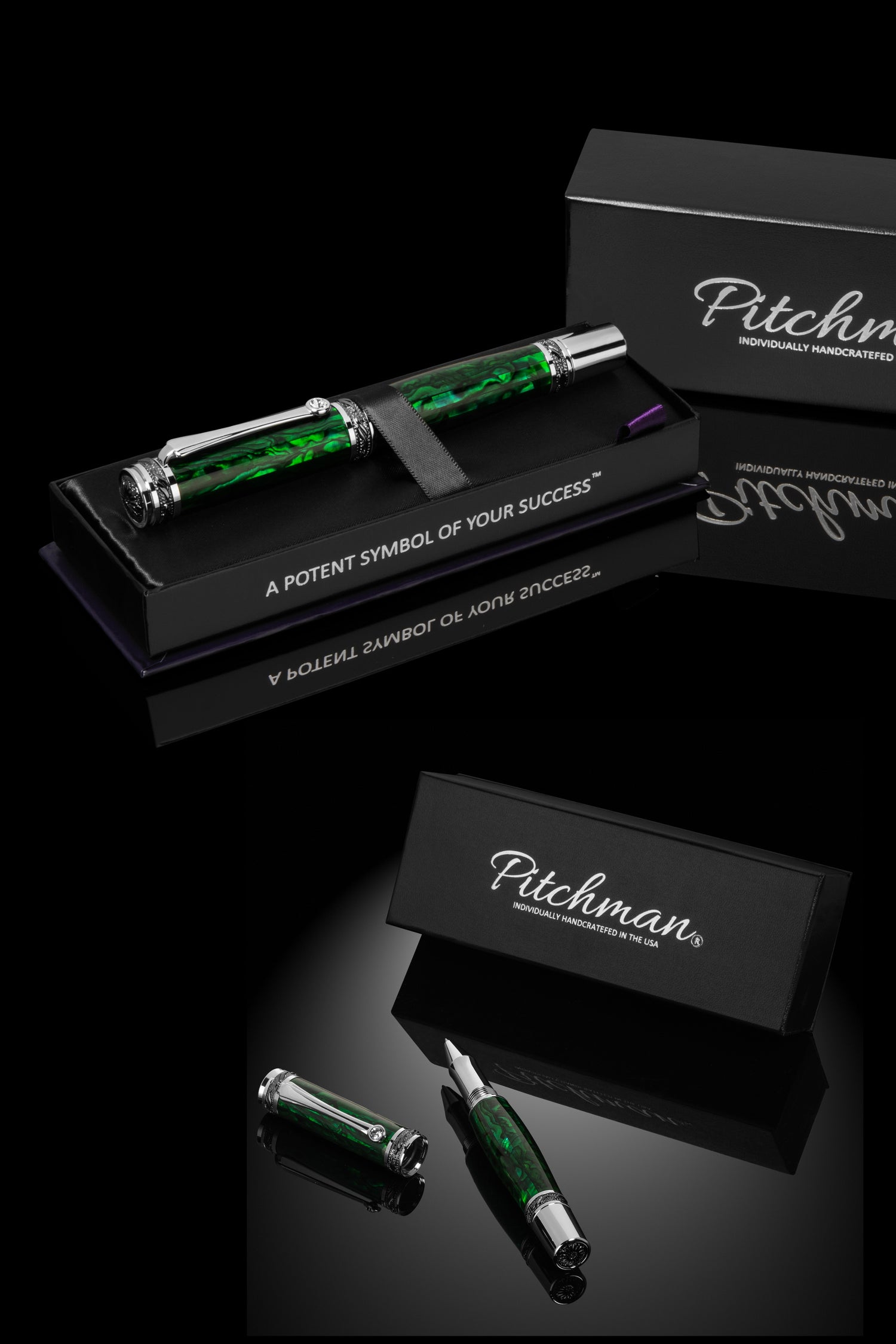 Tycoon Lustrous Emerald Rollerball Pen